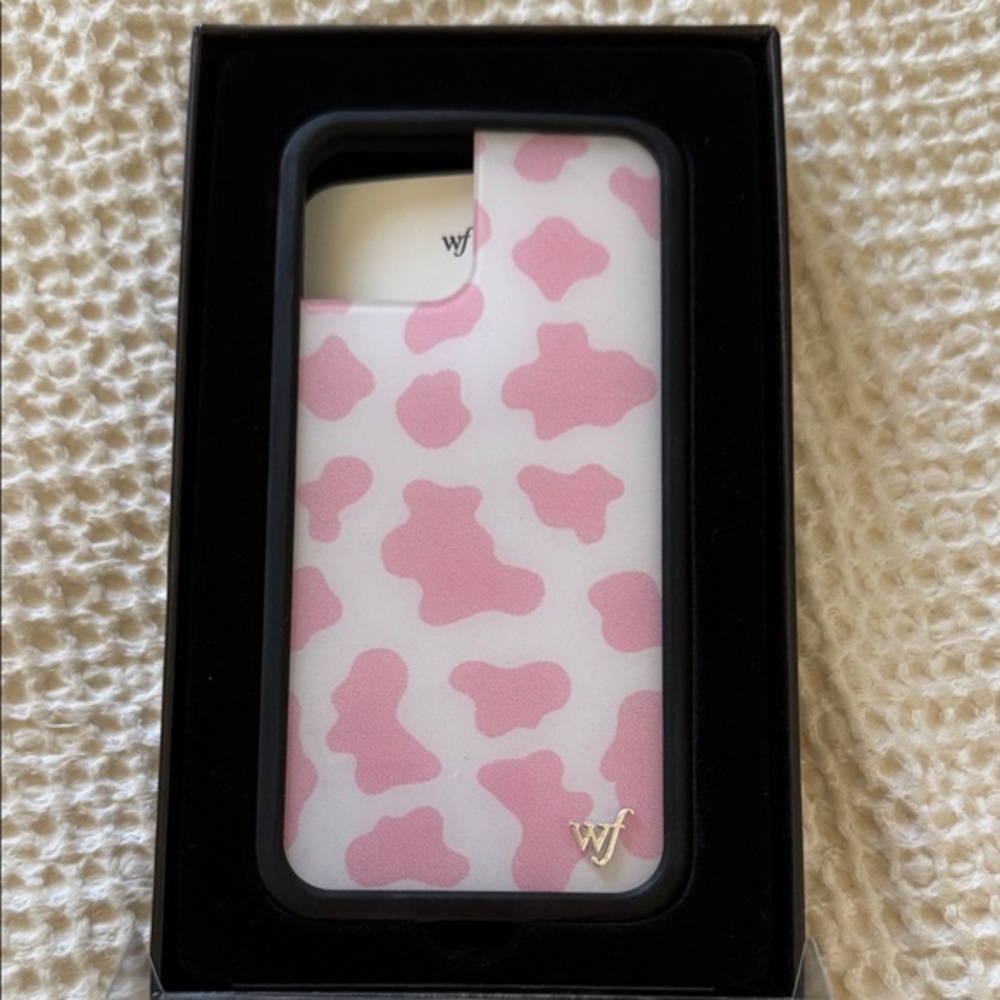Wildflower iPhone 11 Pro Pink Cow Print Case